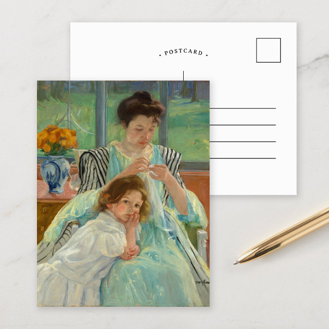 Young Mother Sewing | Mary Cassatt Postinvitations