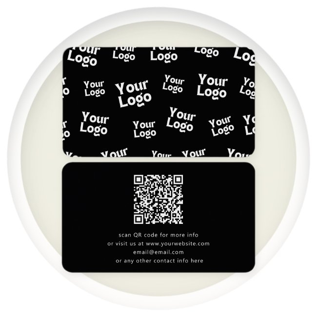 Your Design Or Business Logo | Random Placement Business Invitations