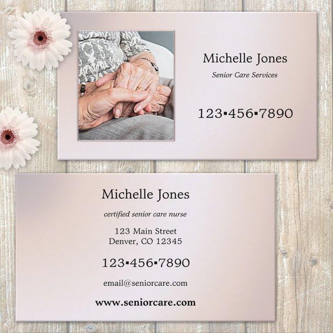 Your Photo Senior Care Services Business Invitations