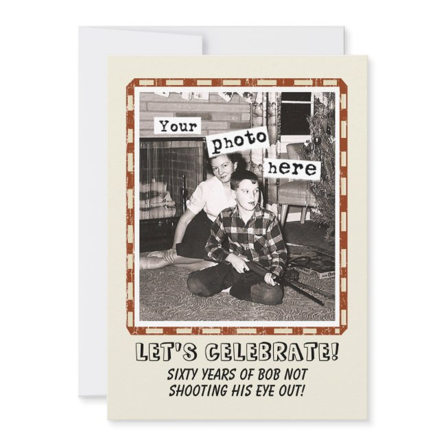 Your Photo Vintage Cowboy Party Invitation