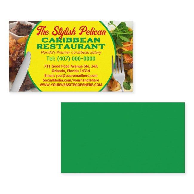 Your Photos Caribbean Restaurant Catering Services Business Invitations