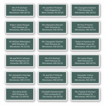 18 recipient name wedding mailing address labels