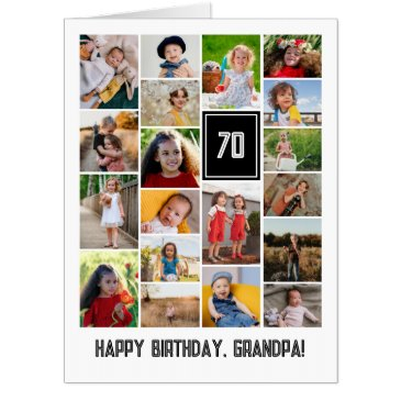 19 photo collage happy birthday grandpa invitations
