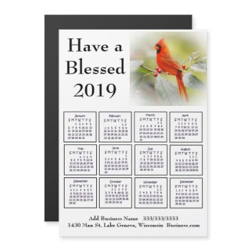 2019 business name and info invitationsinal calendar magnetic invitation