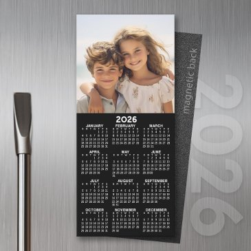 2026 magnetic calendar with photo collage