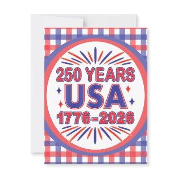 250 years usa | 1776–2026 semiquincentennial postinvitations