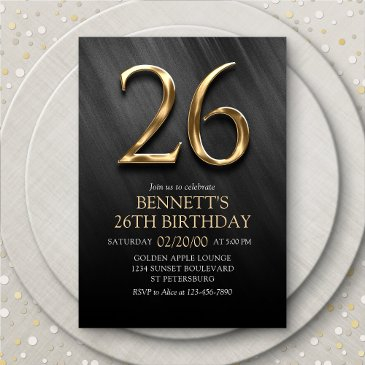 26th birthday invitation