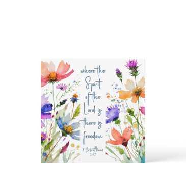 2 corinthians 3:17 freedom bible verse flat invitations