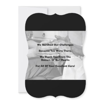 3.5" x 5" flat thank you invitations to