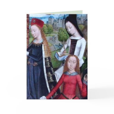 3 virgin martyrs in a garden (detail; m 070) invitations