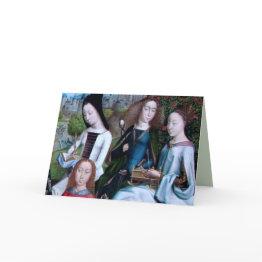 Small 4 Virgin Martyrs In A Garden (detail; M 070) Invitations Front View