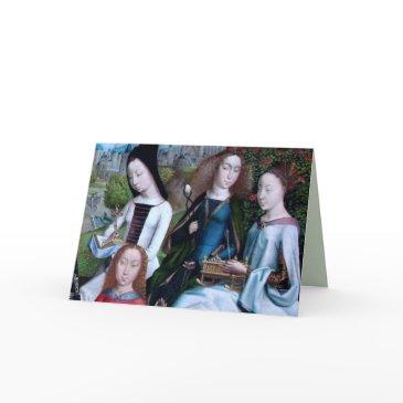 4 virgin martyrs in a garden (detail; m 070) invitations