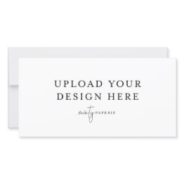 Small 4" X 8" Flat Invitations - Landscape Front View