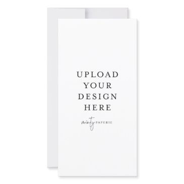 4" x 8" flat invitations - portrait