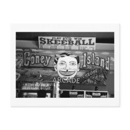 Small '50c Skeeball' (coney Island, Ny) Postinvitations Front View