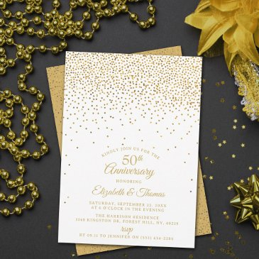 50th golden wedding anniversary invitation
