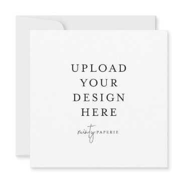 5.25" x 5.25" square invitation