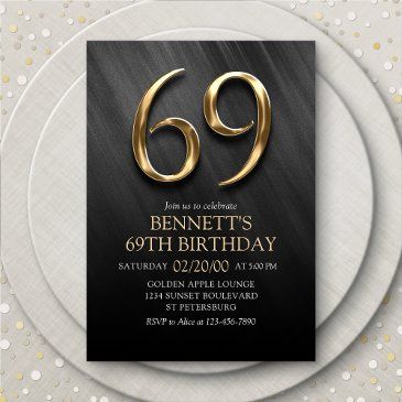 69th birthday invitation