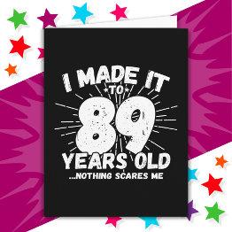 Small 89 Year Old Sarcastic Meme Funny 89th Birthday Invitations Front View