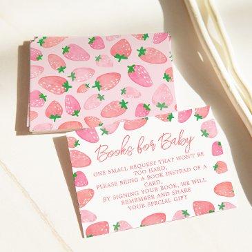 a berry sweet strawberry baby shower enclosure invitations