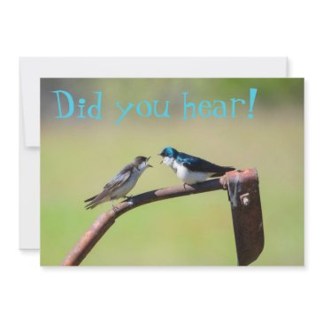a little birdie told me - customizable invitation