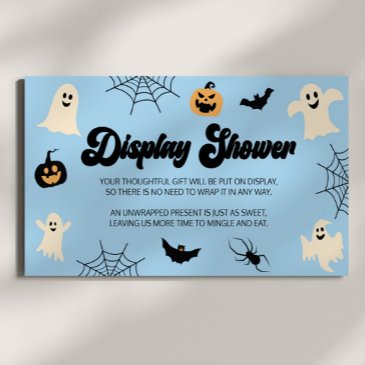 a little boo halloween baby shower display shower enclosure invitations