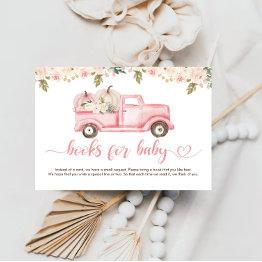 Small A Little Pumpkin Baby Shower Books For Baby Ticket Enclosure Invitations Front View
