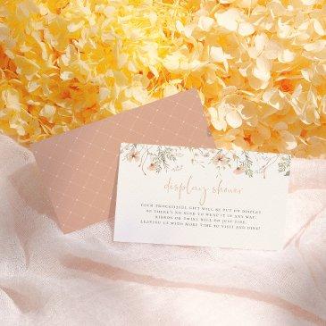 a little wildflower boho baby display shower enclosure invitations
