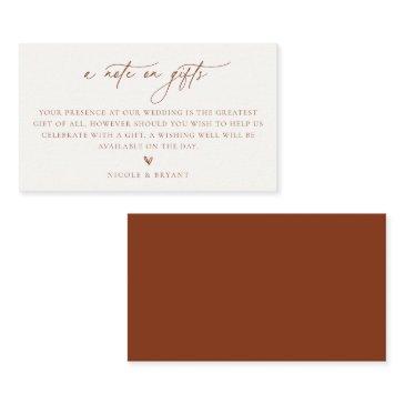 a note on gifts wedding enclosure invitations