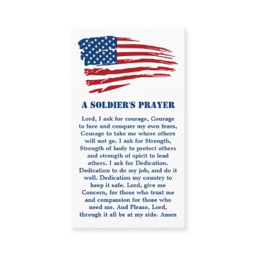 a soldiers prayer military patriotic american flag business invitations