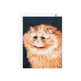 Small A Tabby Cat By Louis Wain Postinvitations Front View