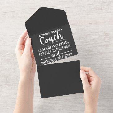 a truly great coach is hard find all in one invitation