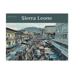 Small A View Of Freetown Sierra Leone Postinvitations Front View