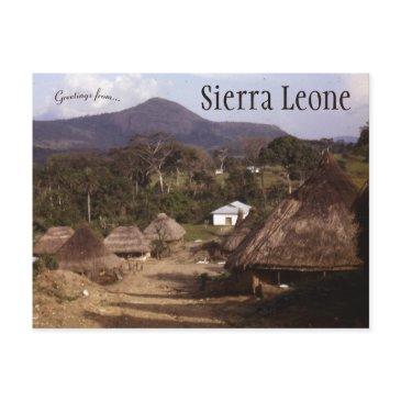 a view of sierra leone postinvitations