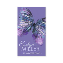 Small Abstract Watercolor Ink Butterfly Business Invitations Front View