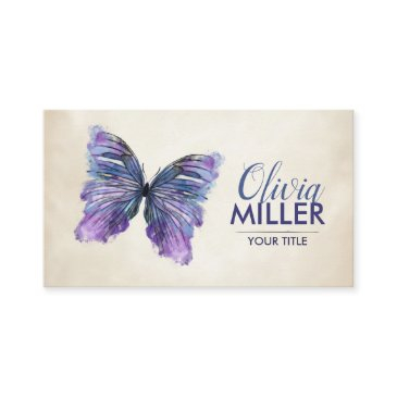 abstract watercolor ink butterfly business invitations