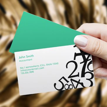 accounting bookkeeping random numbers business invitations