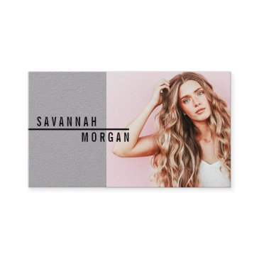 actor model dancer photo trendy contemporary kraft business invitations