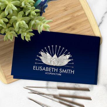 acupuncture lotus - mother of pearl business invitations