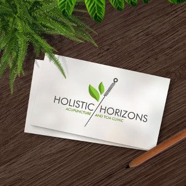 acupuncture needle and leaves business invitations