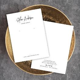 Small Add Brand Script Minimalist Earring Display Invitations Front View
