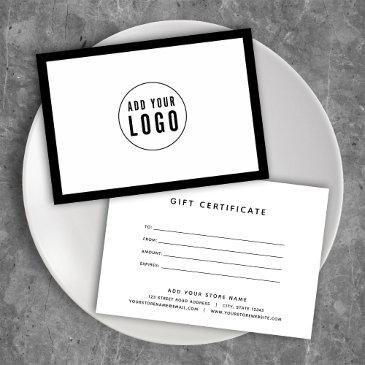 add logo editable border color gift certificate