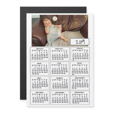 add your favorite photo mini calendar magnetic invitation