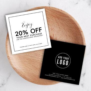 add your logo black border editable color discount invitations