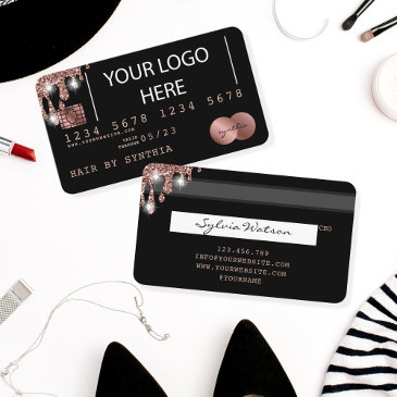 add your logo credit invitations styled rose gold