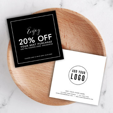 add your logo white border editable color discount invitations