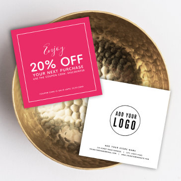 add your logo white border editable color discount invitations