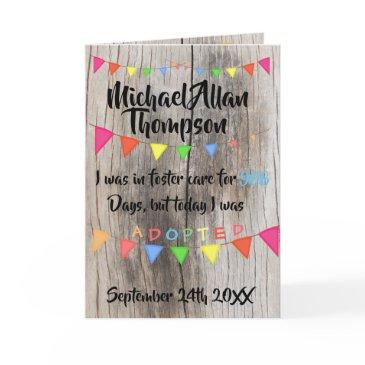 adoption from foster care announcment- party invitation