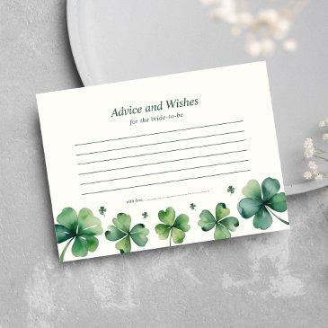 advice and wishes lucky in love bridal shower enclosure invitations