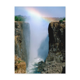 Small Africa, Zambia, Victoria Falls National Park. Postinvitations Front View
